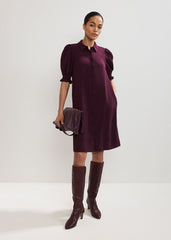 Petite Candice Dress - Burgundy