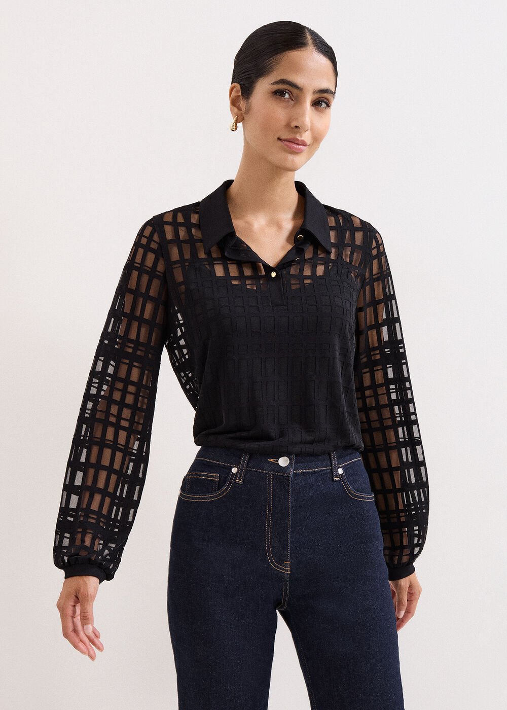 Kennedy Burnout Top - Black
