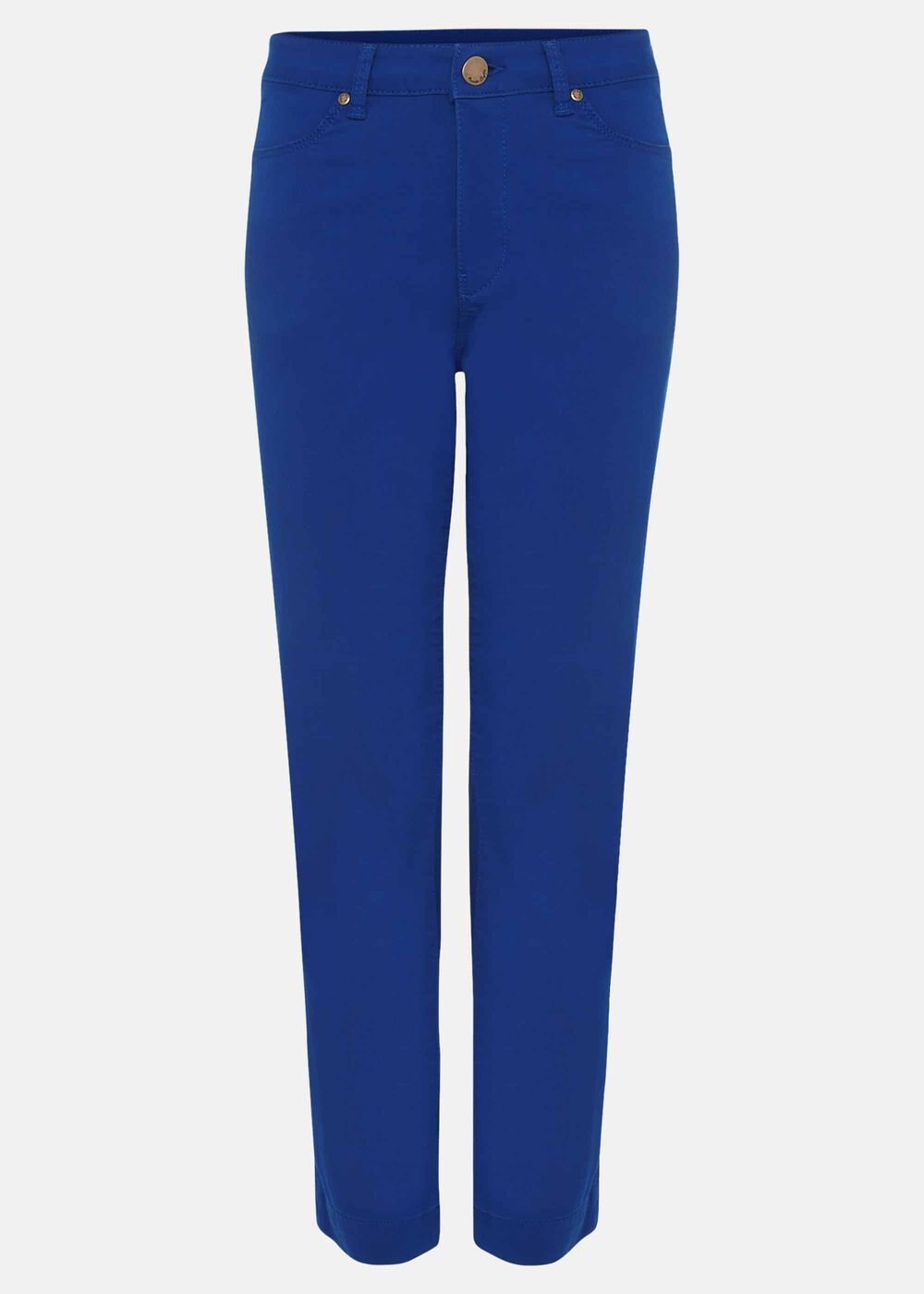 Ramona Cropped Straight Leg Jean - Cobalt