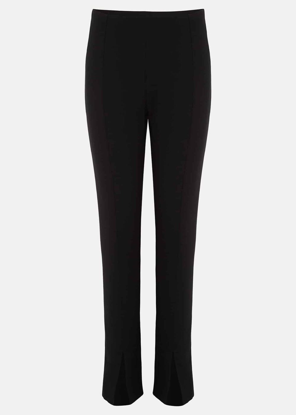 Trixie Split Front Ponte Leggings - Black