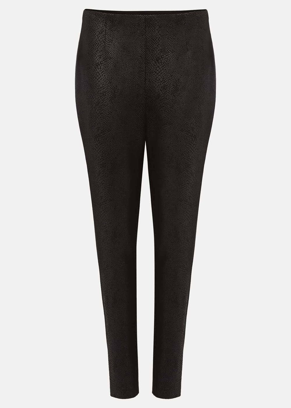 Erica Snake Skin Leggings - Black