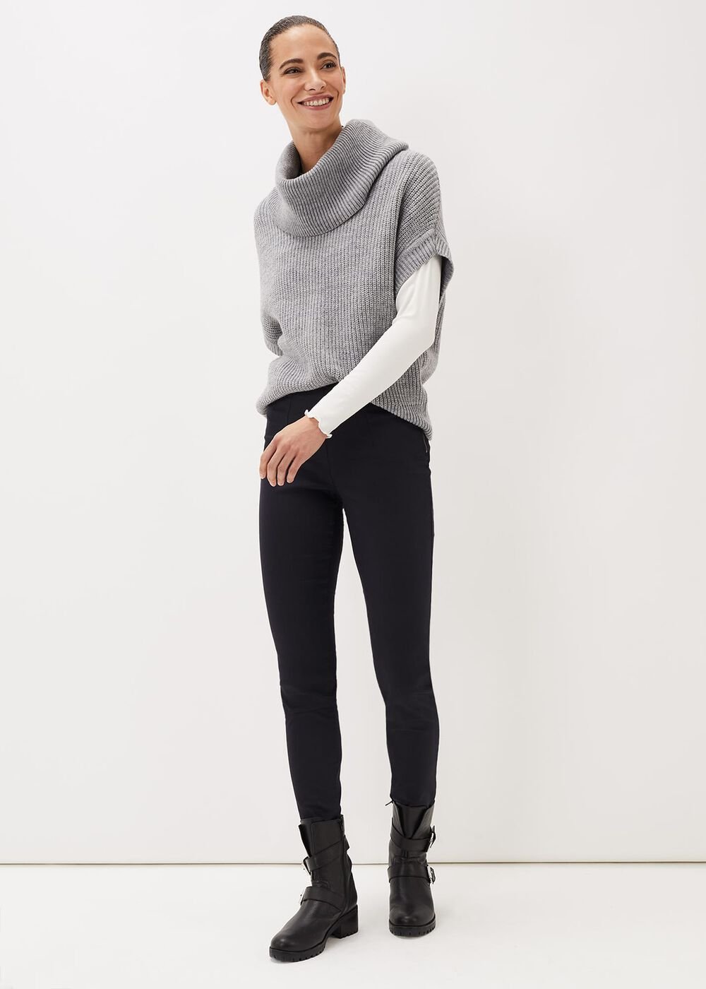 Amina Skinny Jeggings - Charcoal