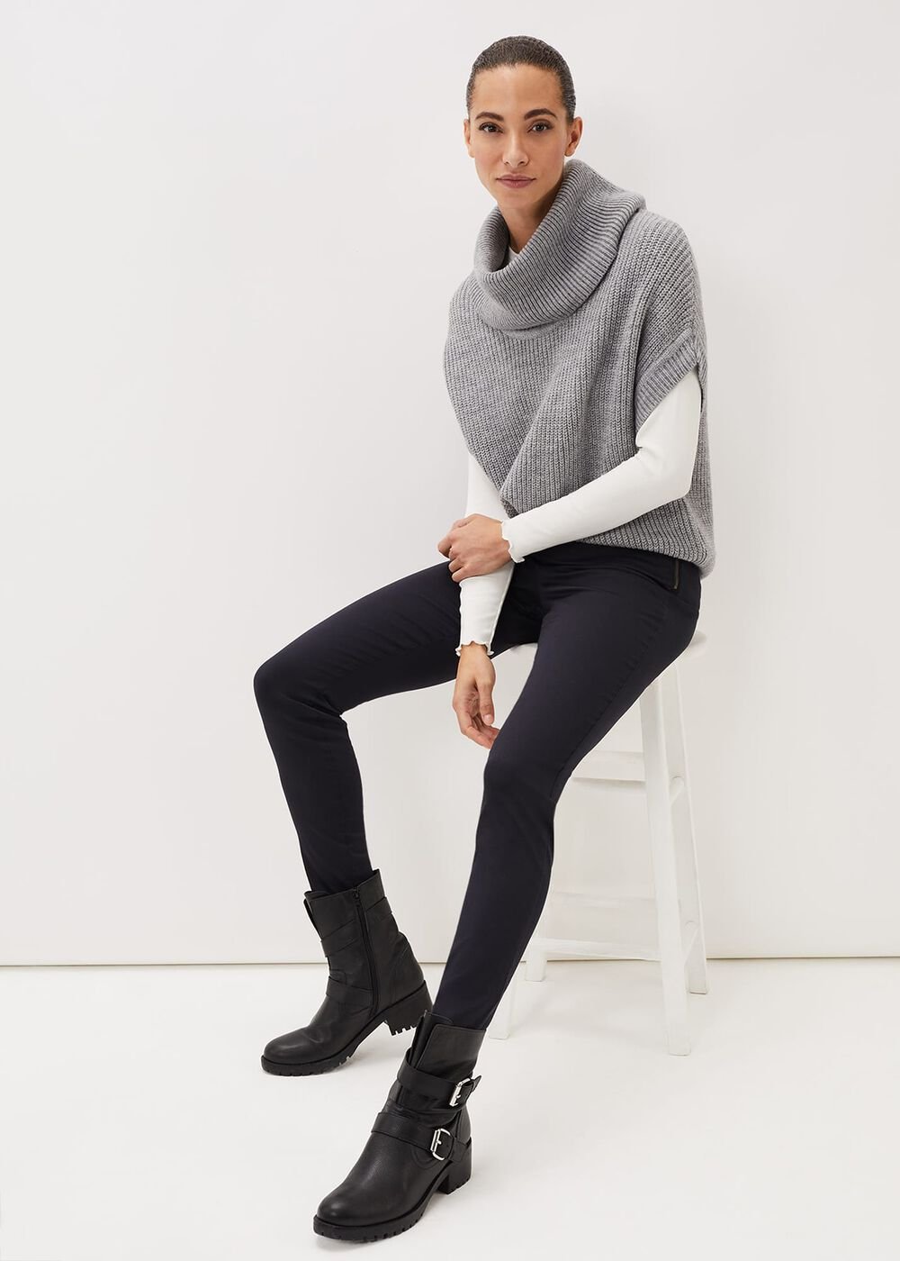 Amina Skinny Jeggings - Charcoal