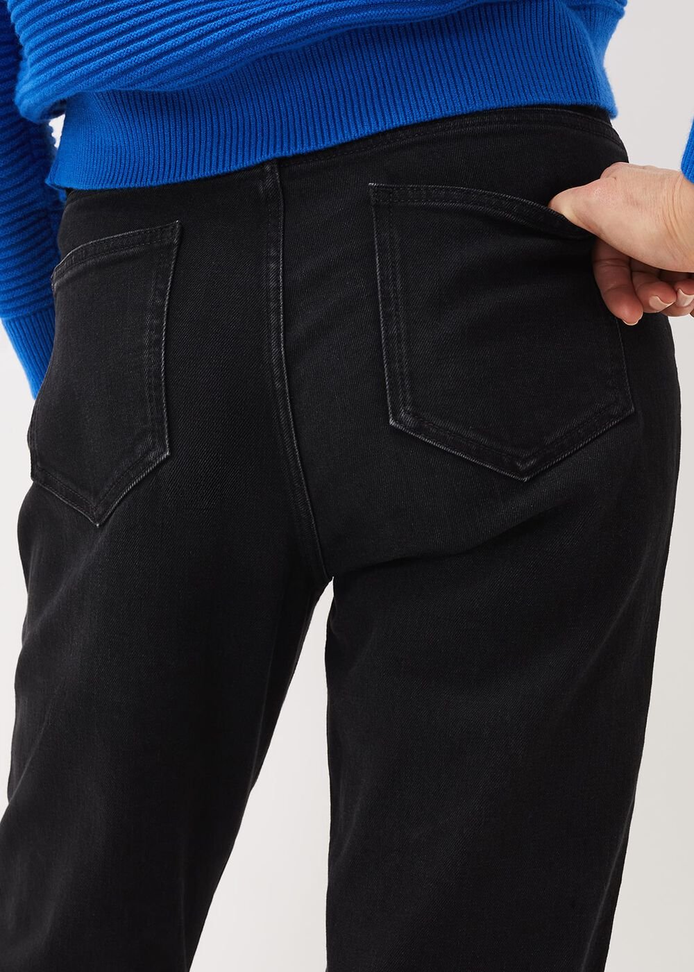 Angelina Girlfriend Jeans - Black