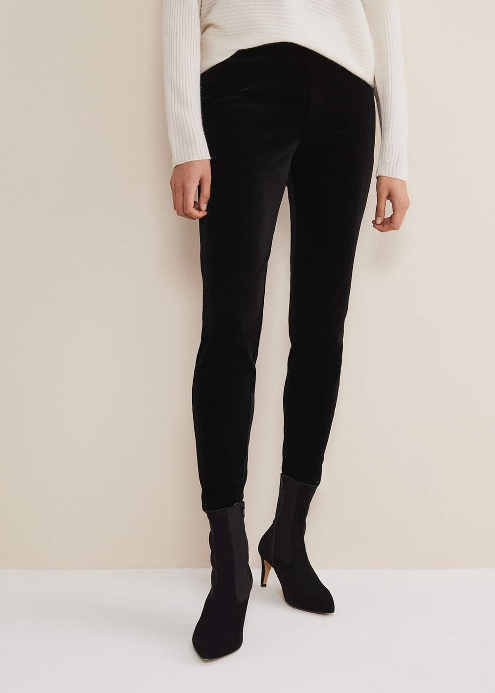 Valerie Velvet Leggings - Black