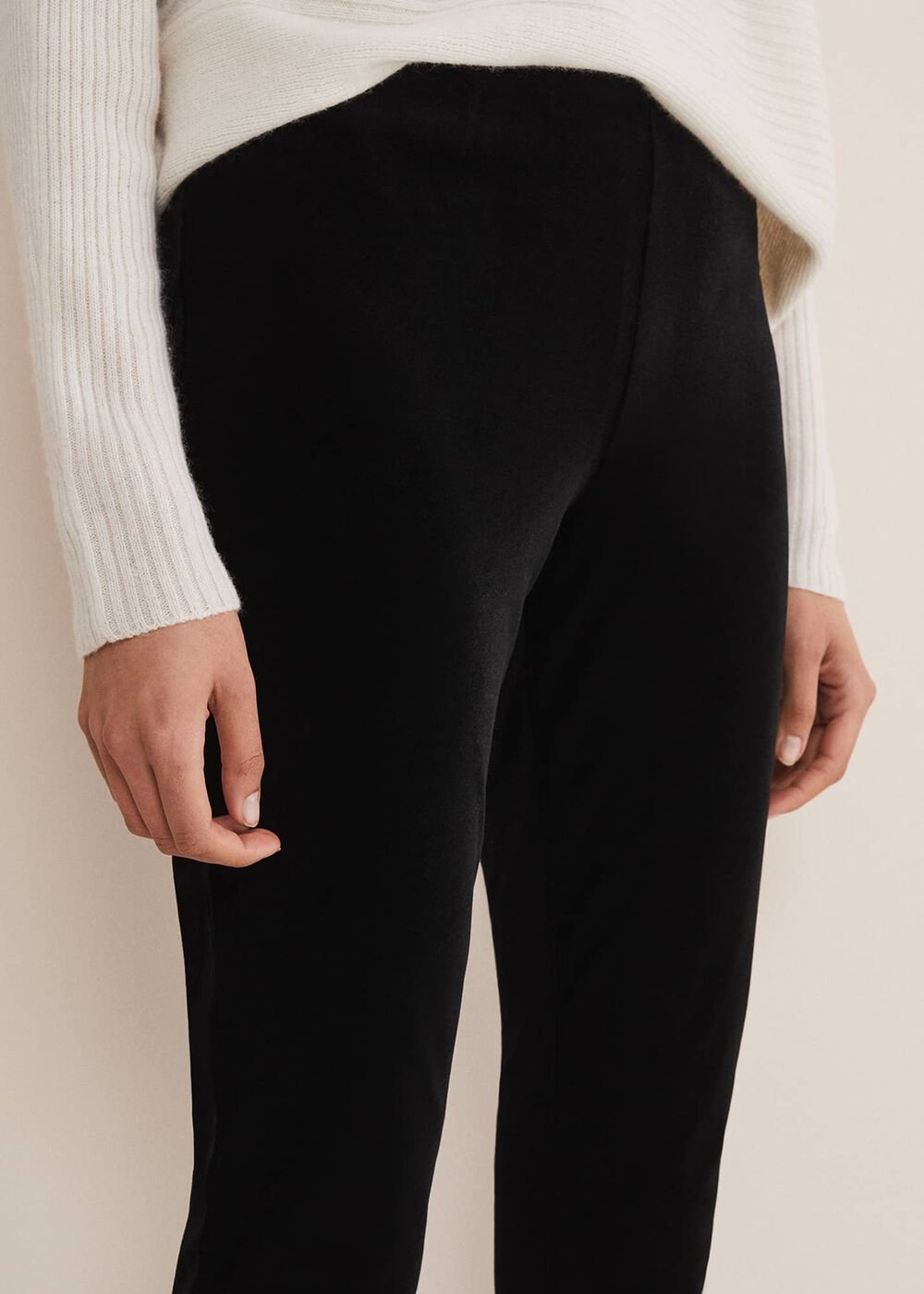 Valerie Velvet Leggings - Black