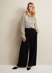 Florentine Wide Leg Trousers - Black
