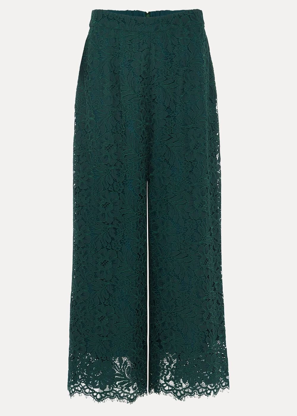 Aliza Lace Co-Ord Trousers - Pine