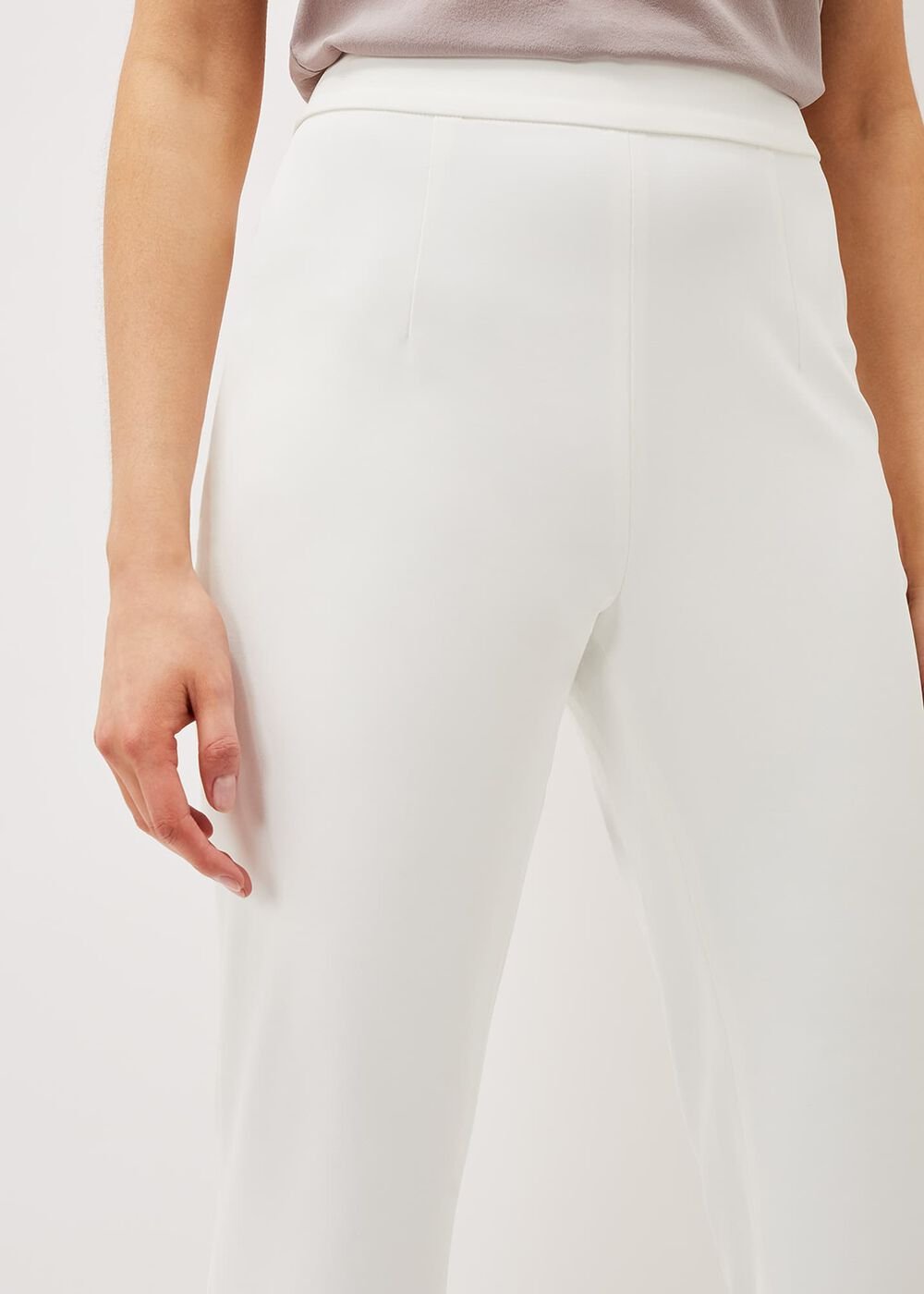 Solange Flared Suit Trousers - Ivory