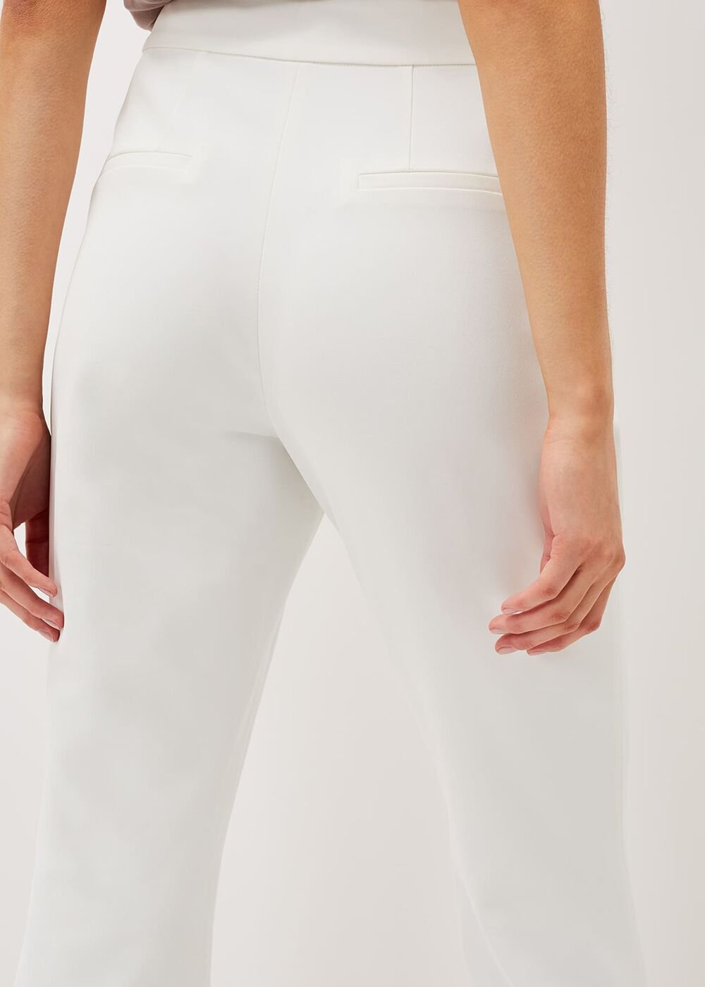 Solange Flared Suit Trousers - Ivory