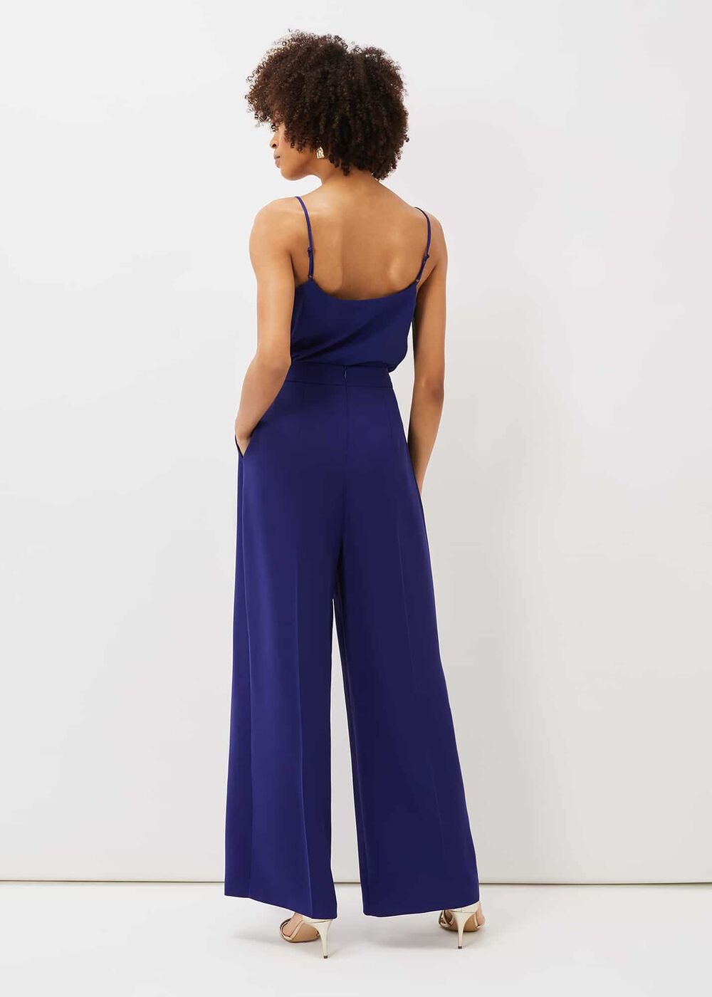 Avril Wide Leg Co-Ord Trousers - Violet