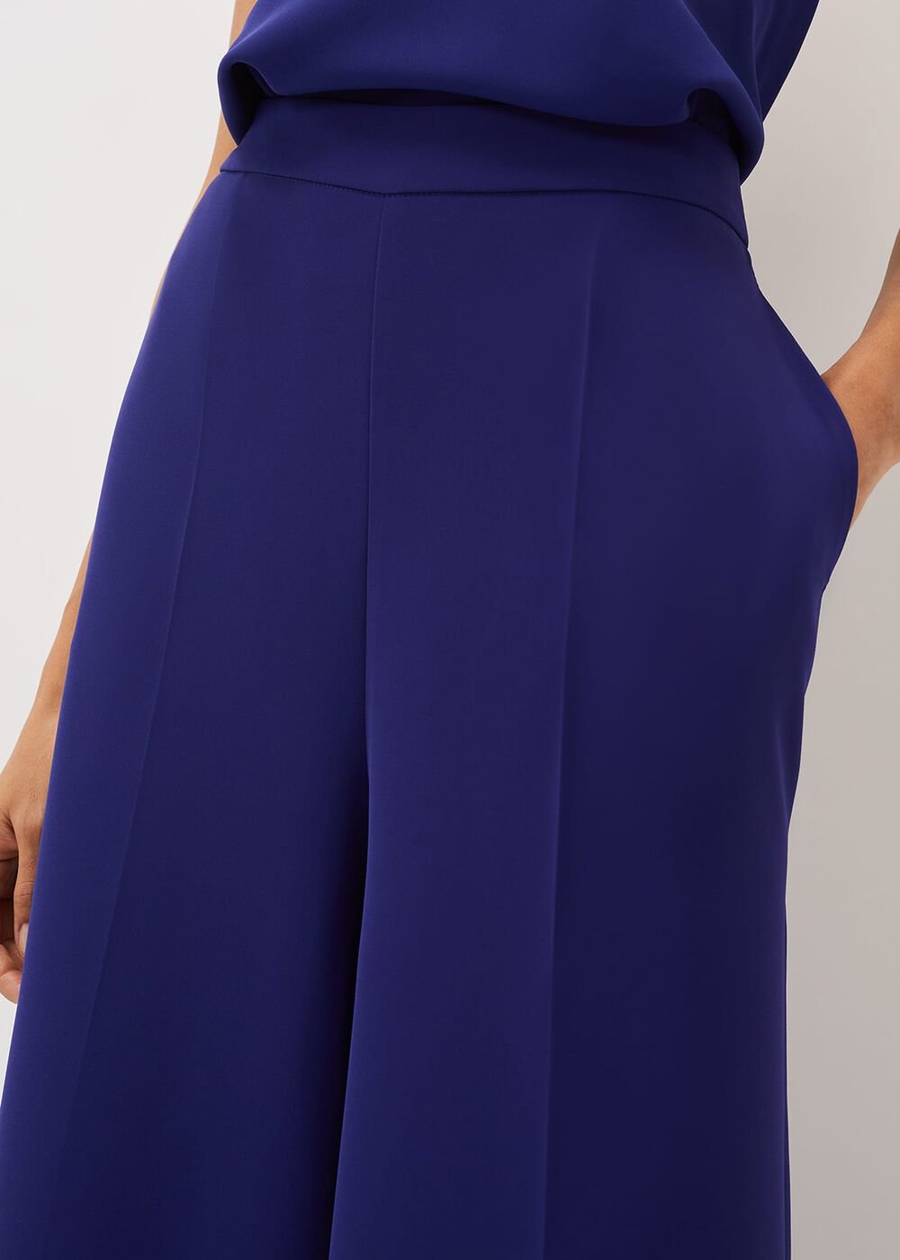Avril Wide Leg Co-Ord Trousers - Violet
