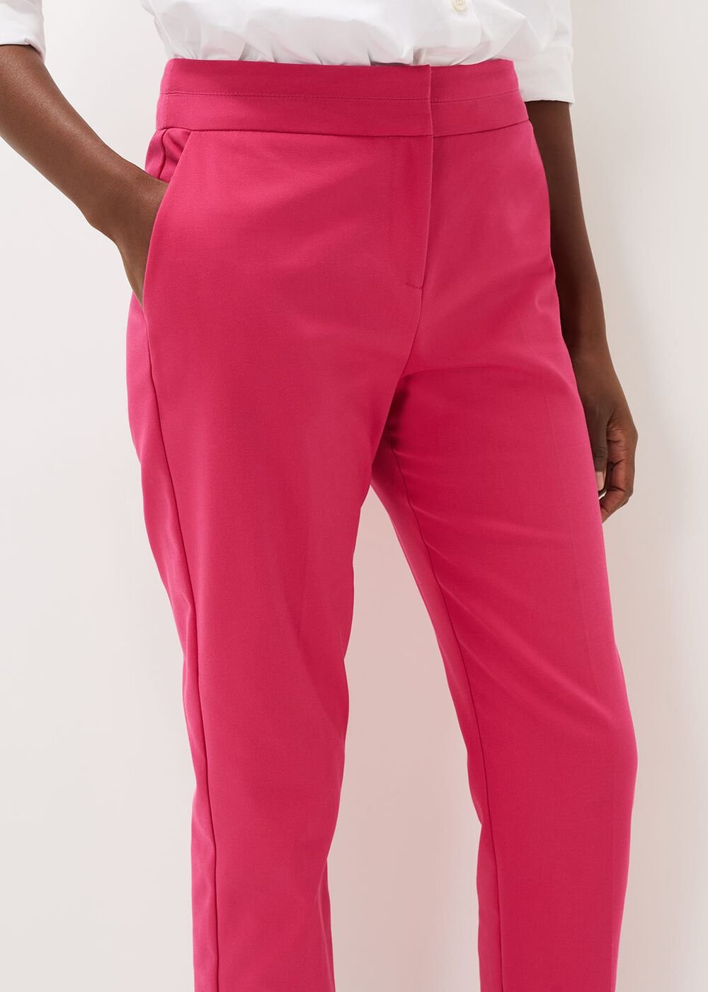 Julianna Cropped Tapered Trouser - Pink