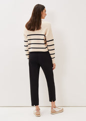 Julianna Cropped Trouser - Navy