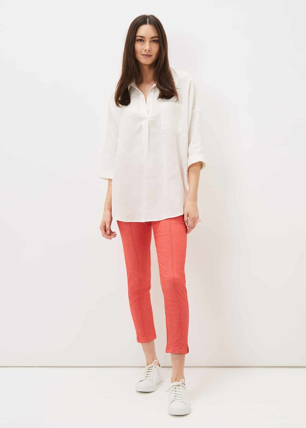 Miah Cropped Jegging - Coral