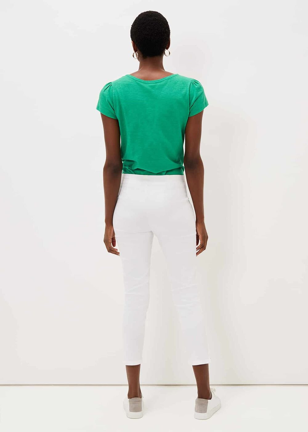 Miah Cropped Jegging - White
