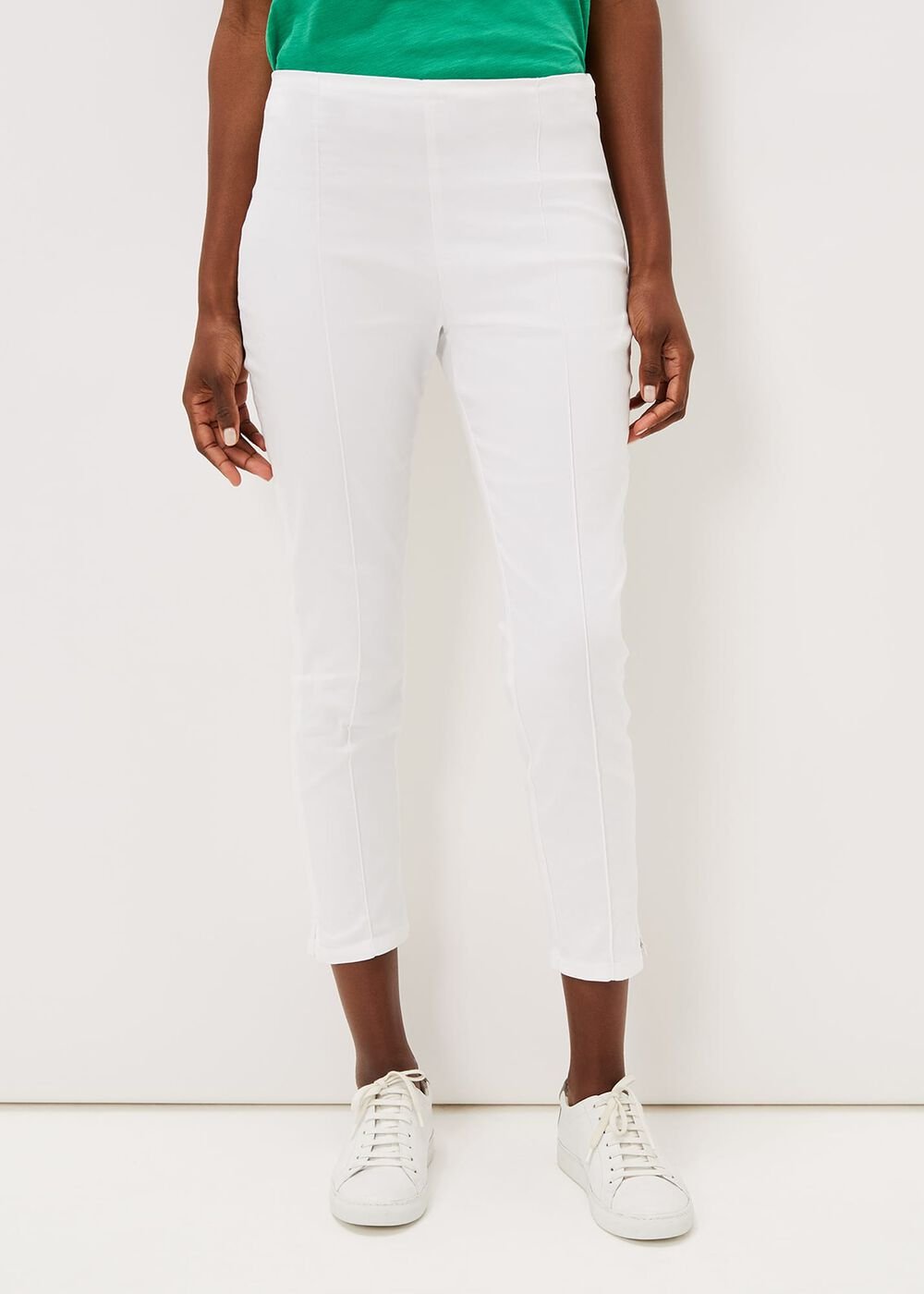 Miah Cropped Jegging - White