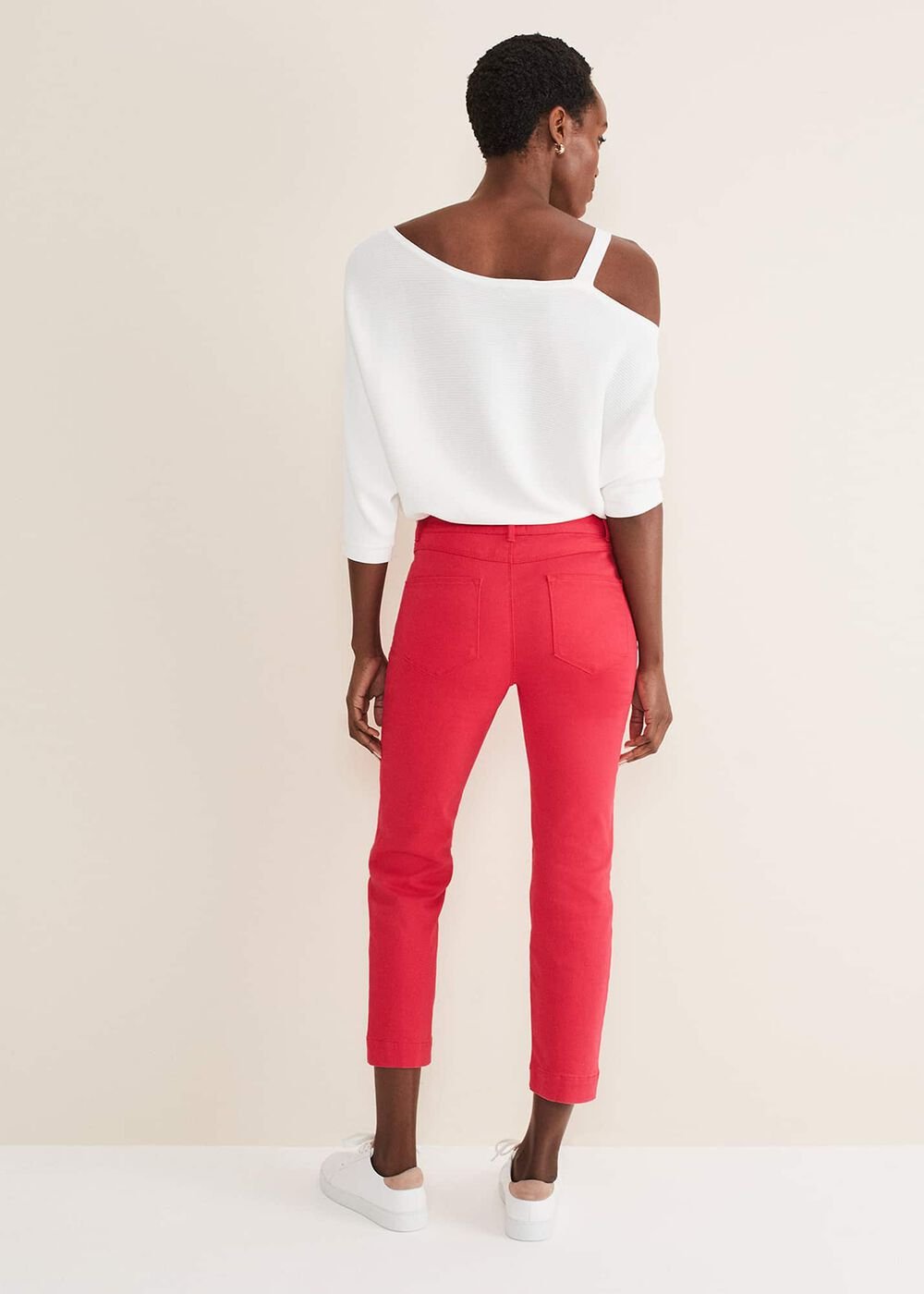 Ramona Straight Leg Jean - Hot Pink