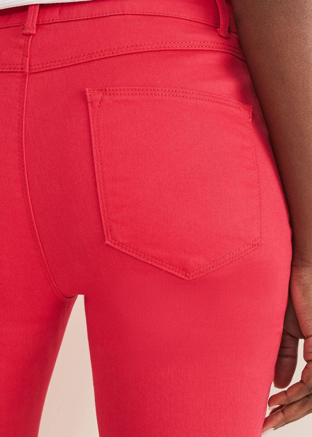 Ramona Straight Leg Jean - Hot Pink