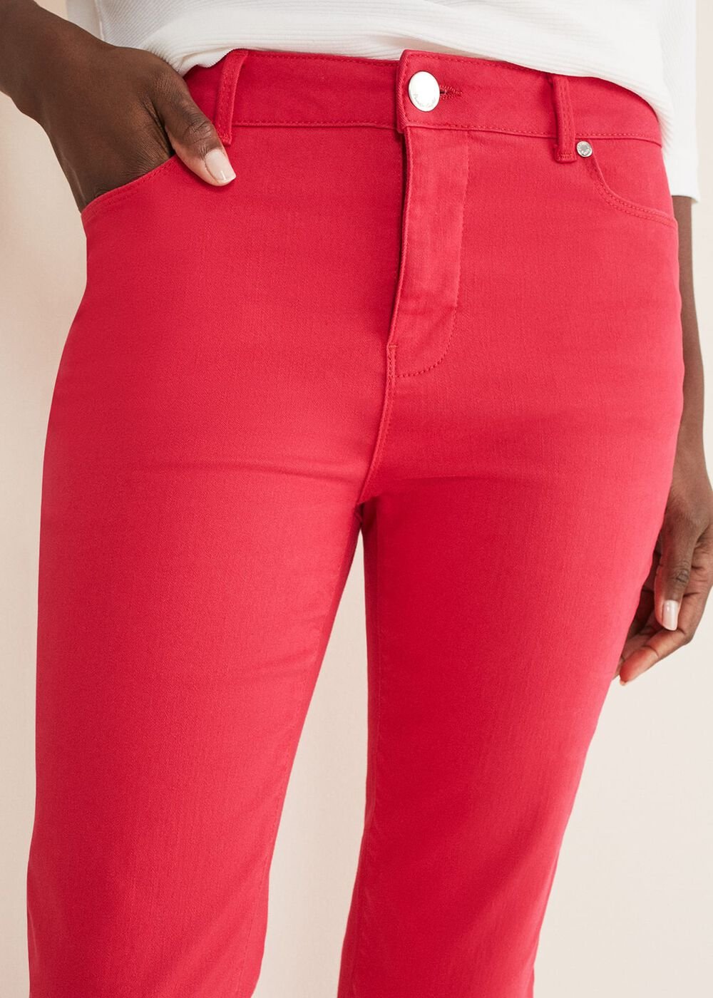 Ramona Straight Leg Jean - Hot Pink