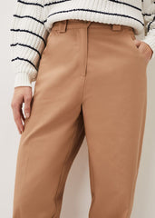 Faya Wide Leg Tailored Trouser - Caramel