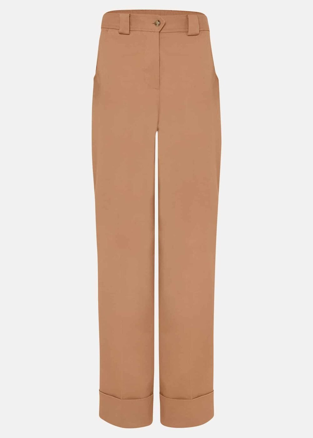 Faya Wide Leg Tailored Trouser - Caramel