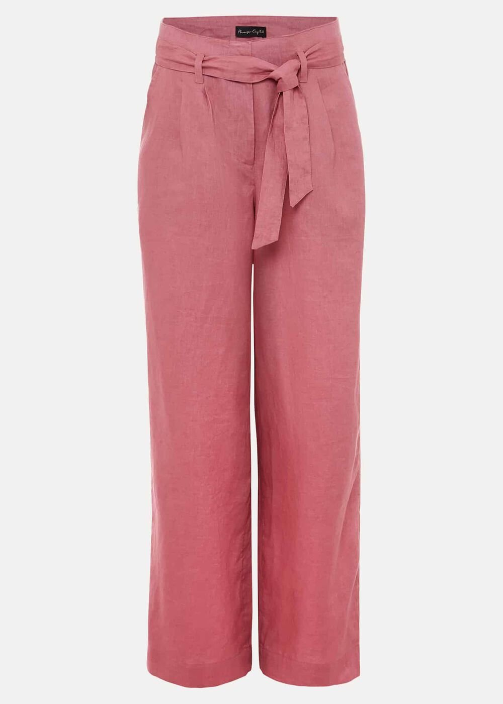 Raven Linen Trouser - Rose