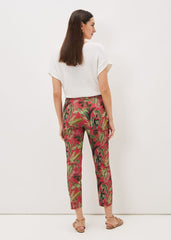 Desta Tropical Print Trouser - Hot Pink