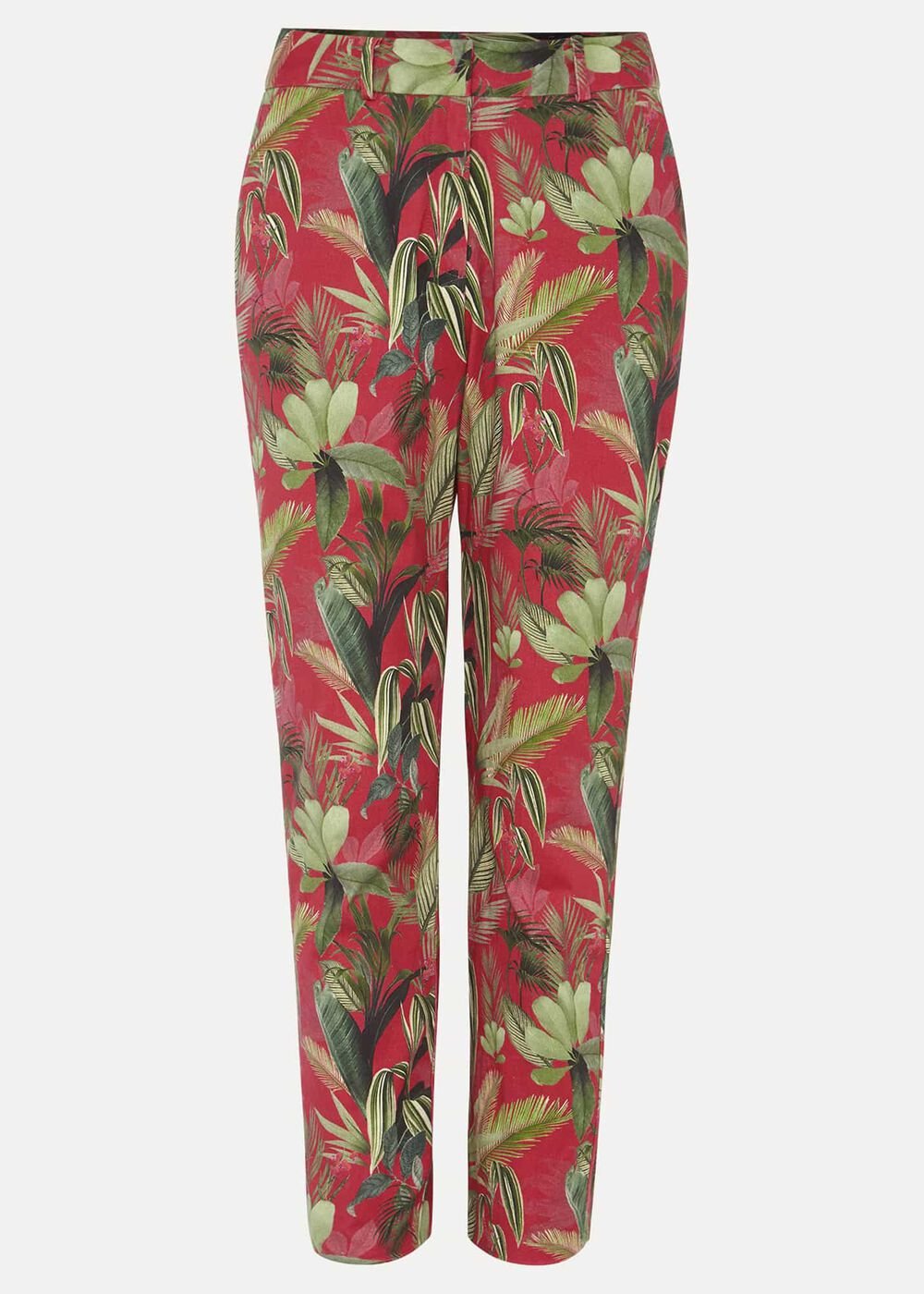 Desta Tropical Print Trouser - Hot Pink