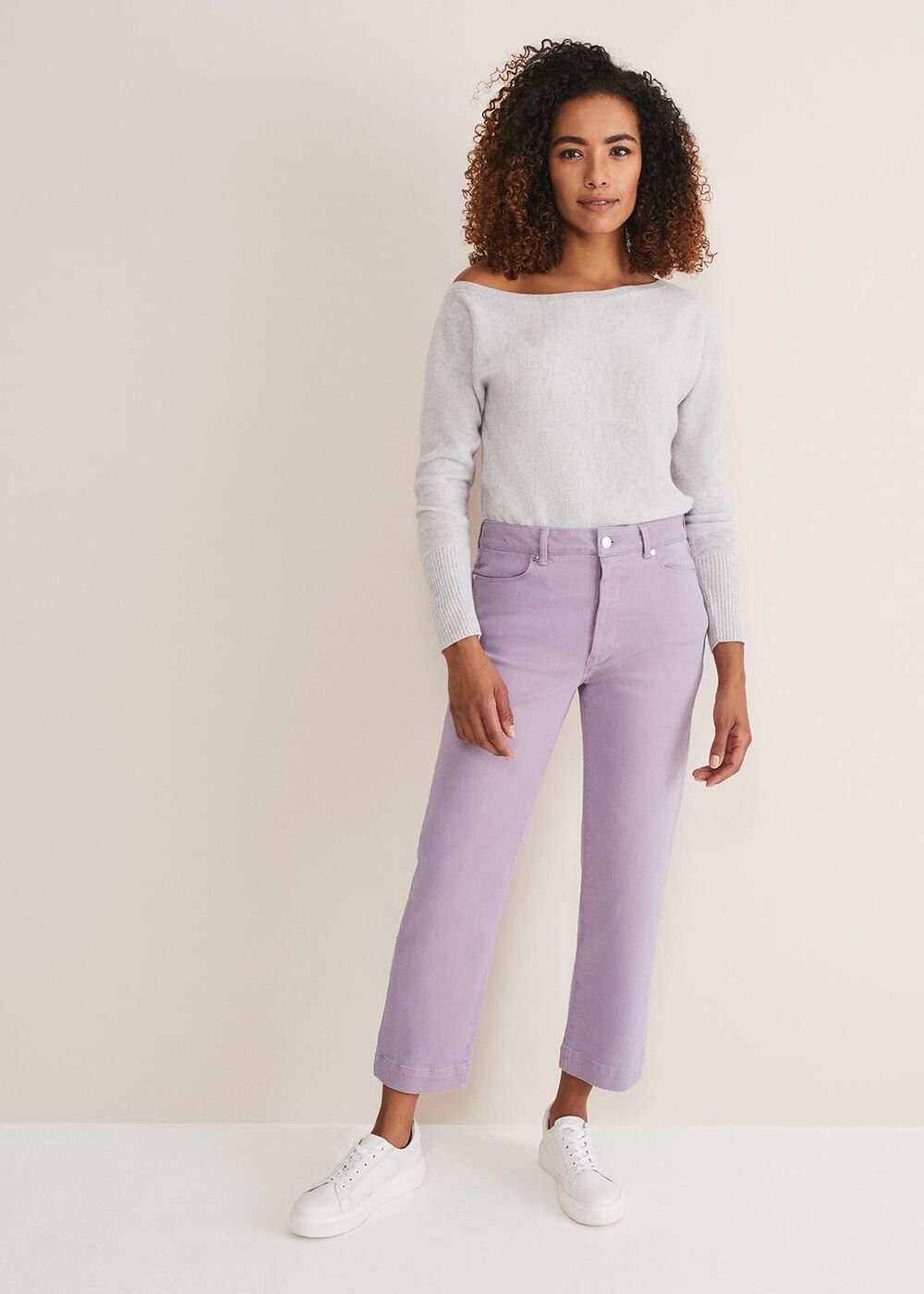 Ramona Straight Leg Jeans - Lilac