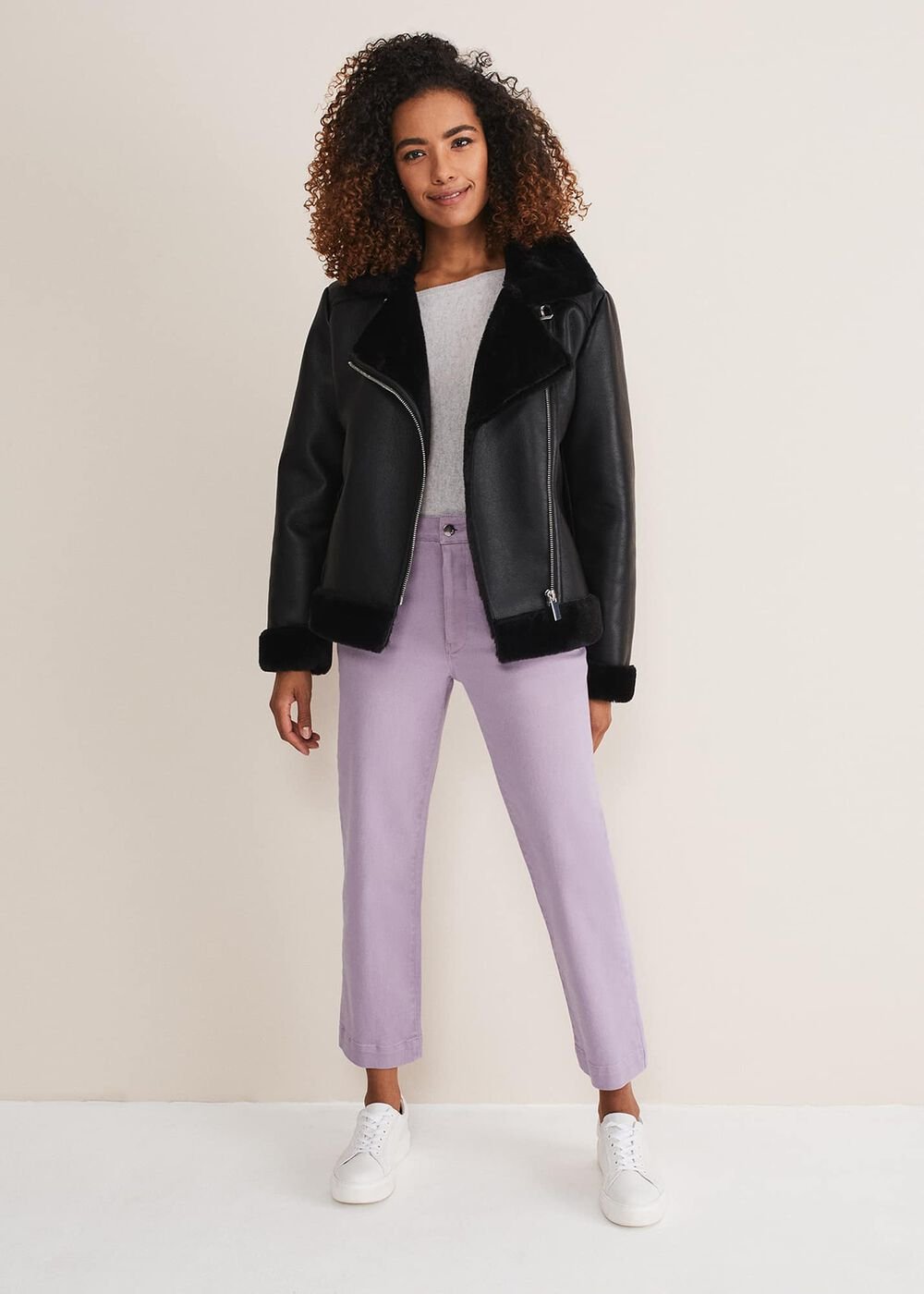 Ramona Straight Leg Jeans - Lilac