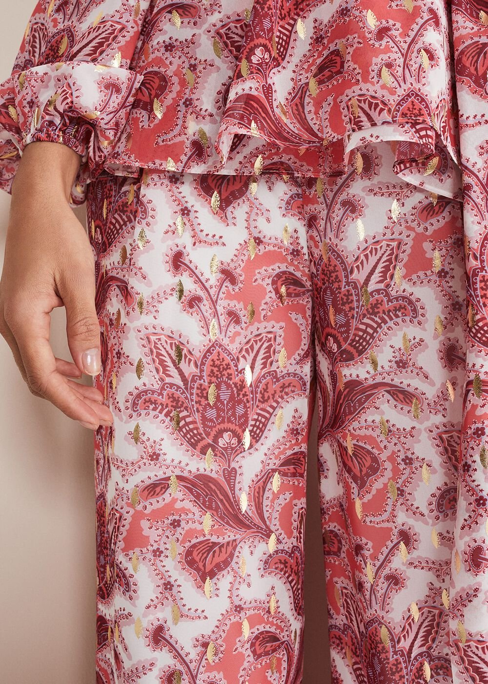 Arabella Print Trousers - Sunset/Multi