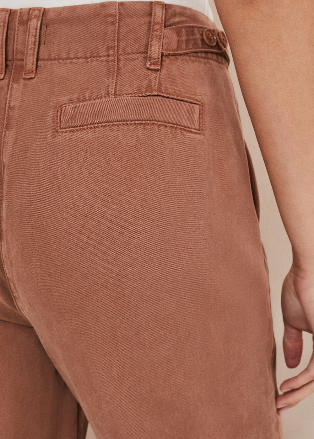 Ivana Relaxed Chino Trouser - Chocolate