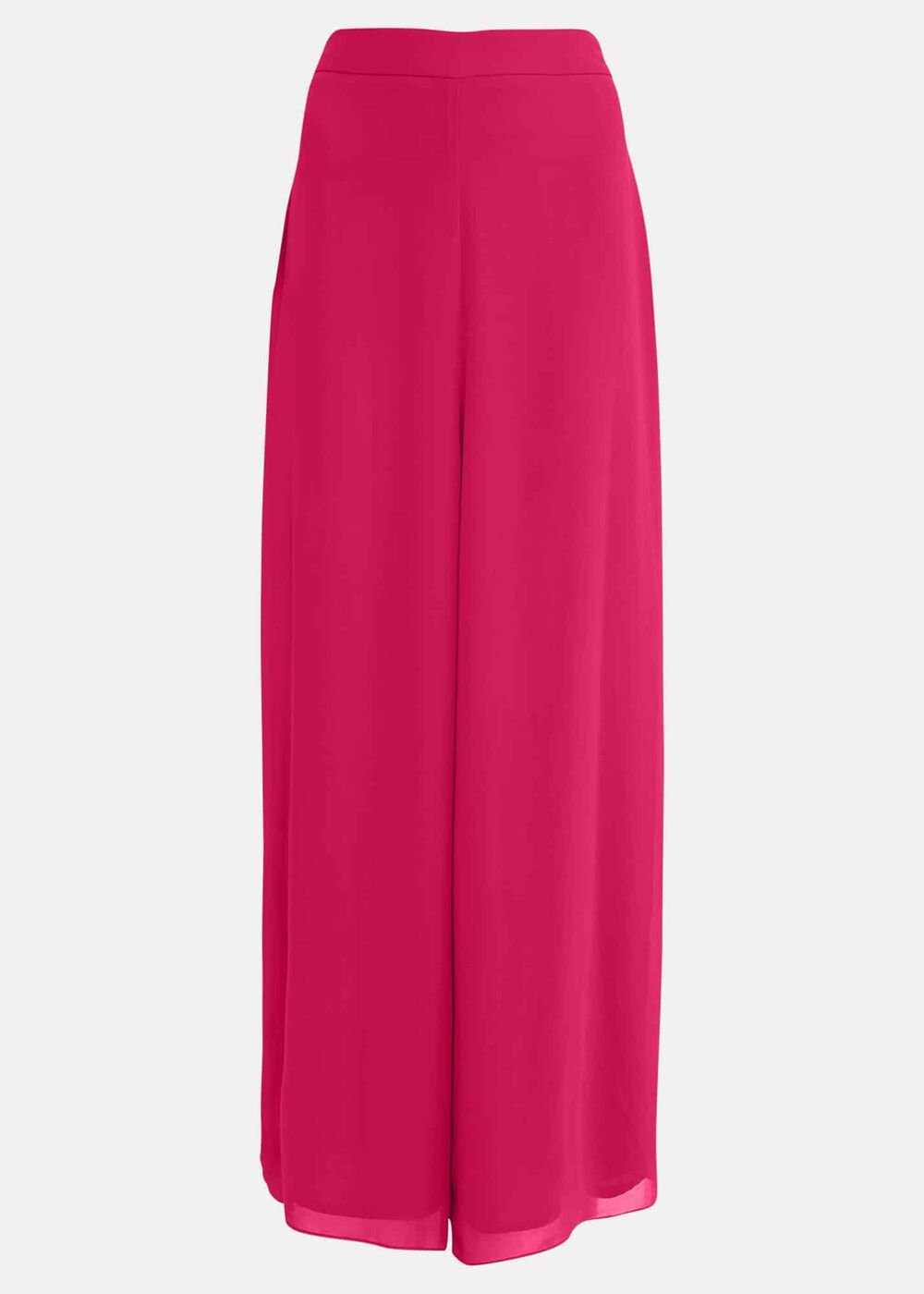 Florentine Chiffon Trousers - Magenta Pink