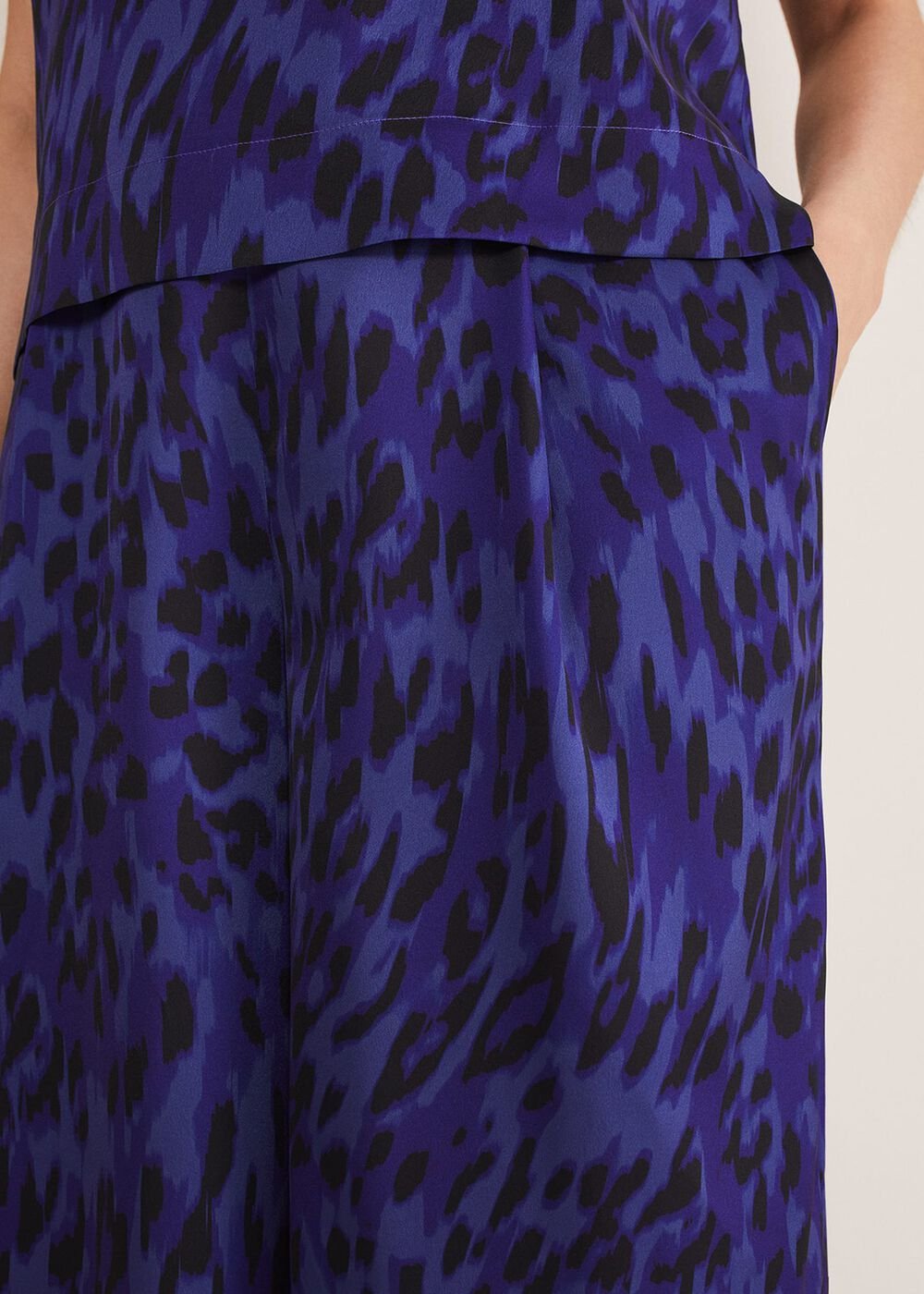 Coletta Leopard Print Trousers - Ultra Violet