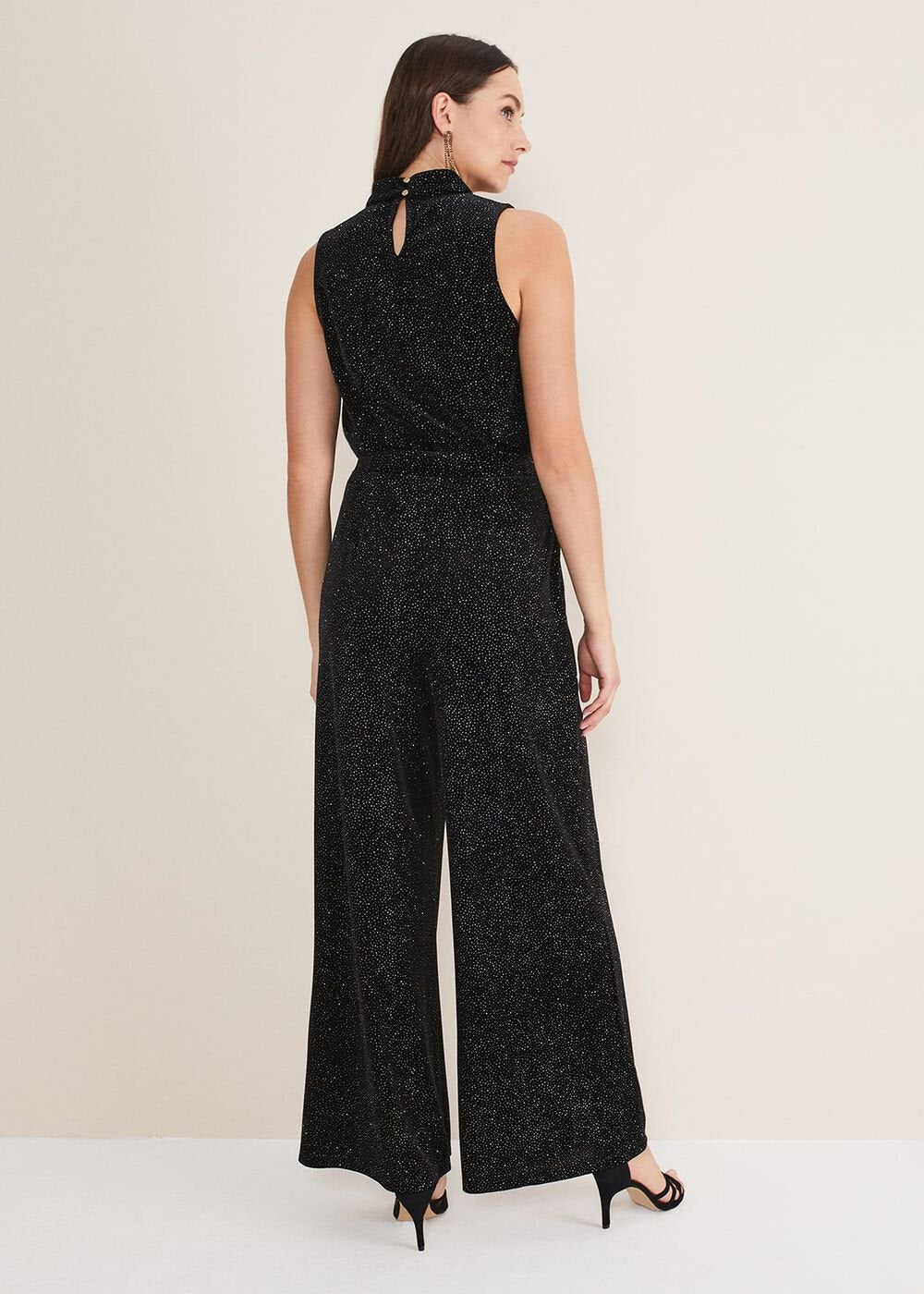 Dove Glitter Velvet Trouser - Black/Multi