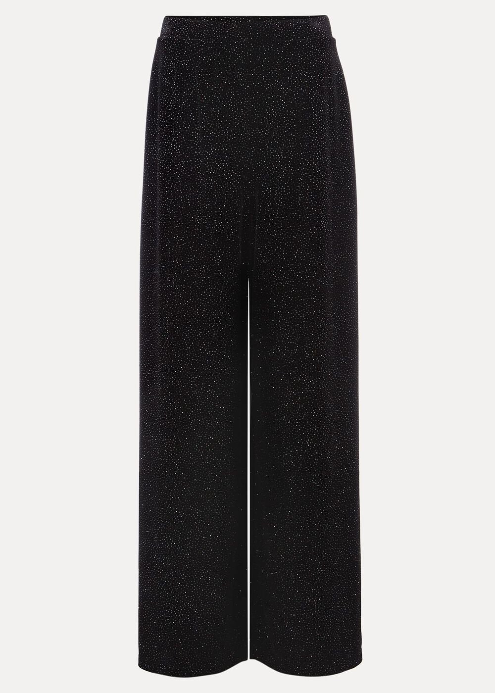 Dove Glitter Velvet Trouser - Black/Multi