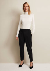 Kimia Ponte Tapered Trouser - Black