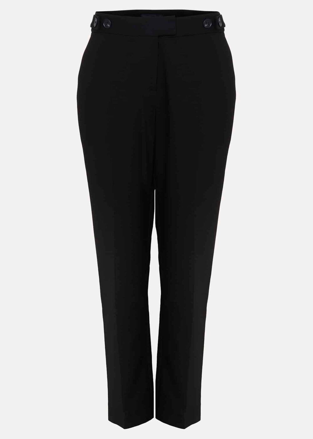 Kimia Ponte Tapered Trouser - Black