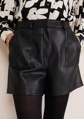 Hadley Pleather Shorts - Black