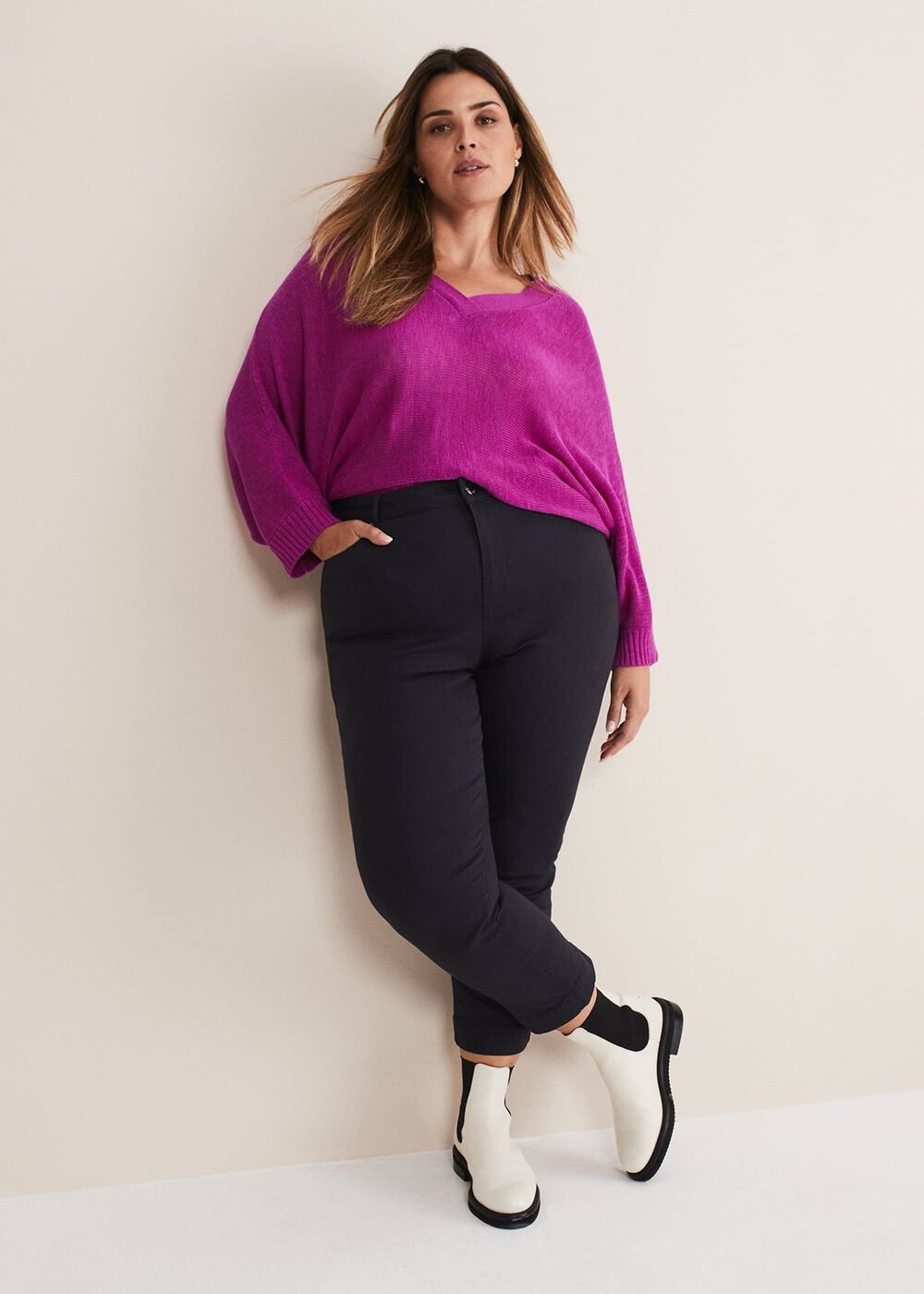 Ocha Straight Leg Jeans - Dark Indigo