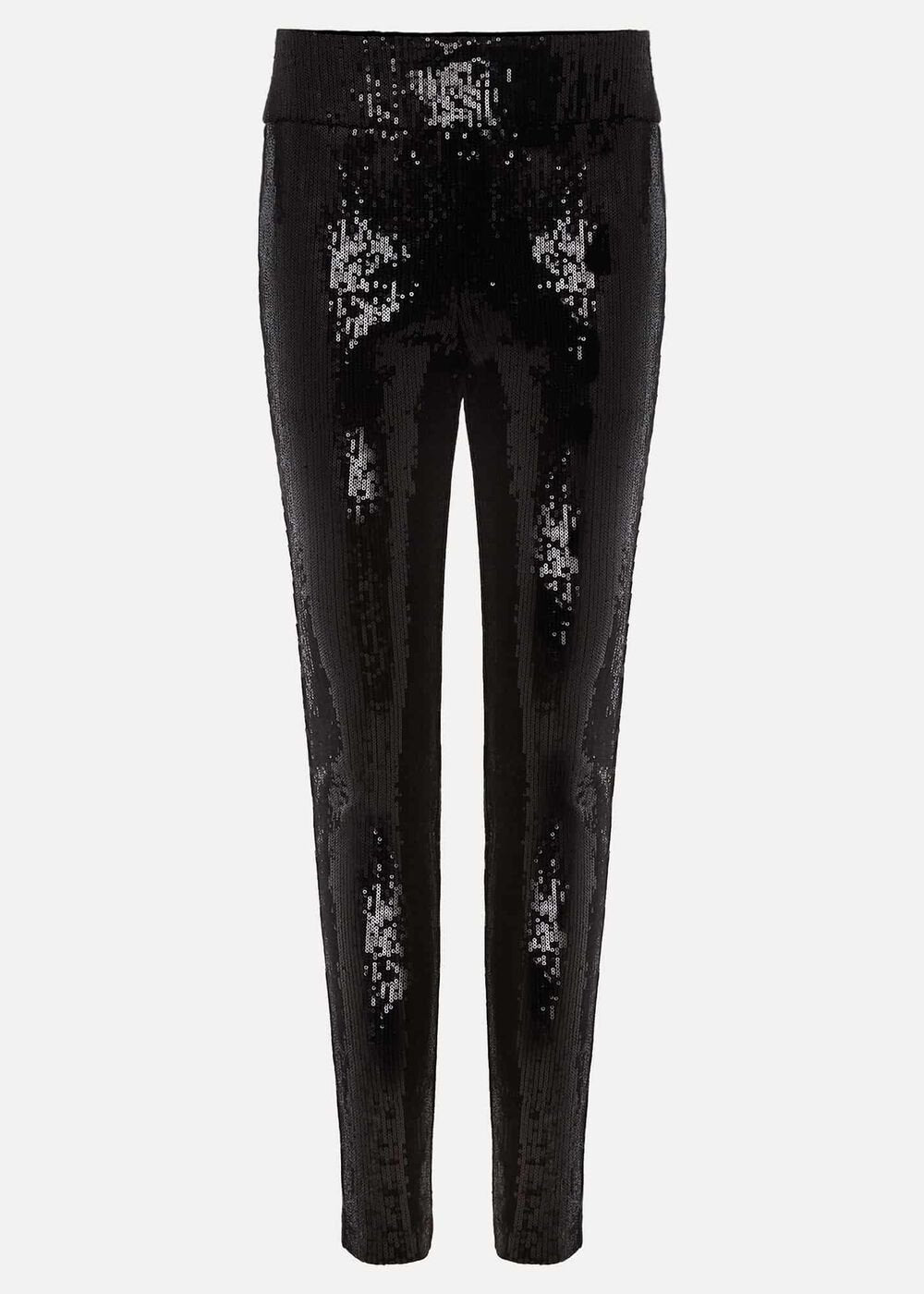 Ausha Black Sequin Leggings - Black