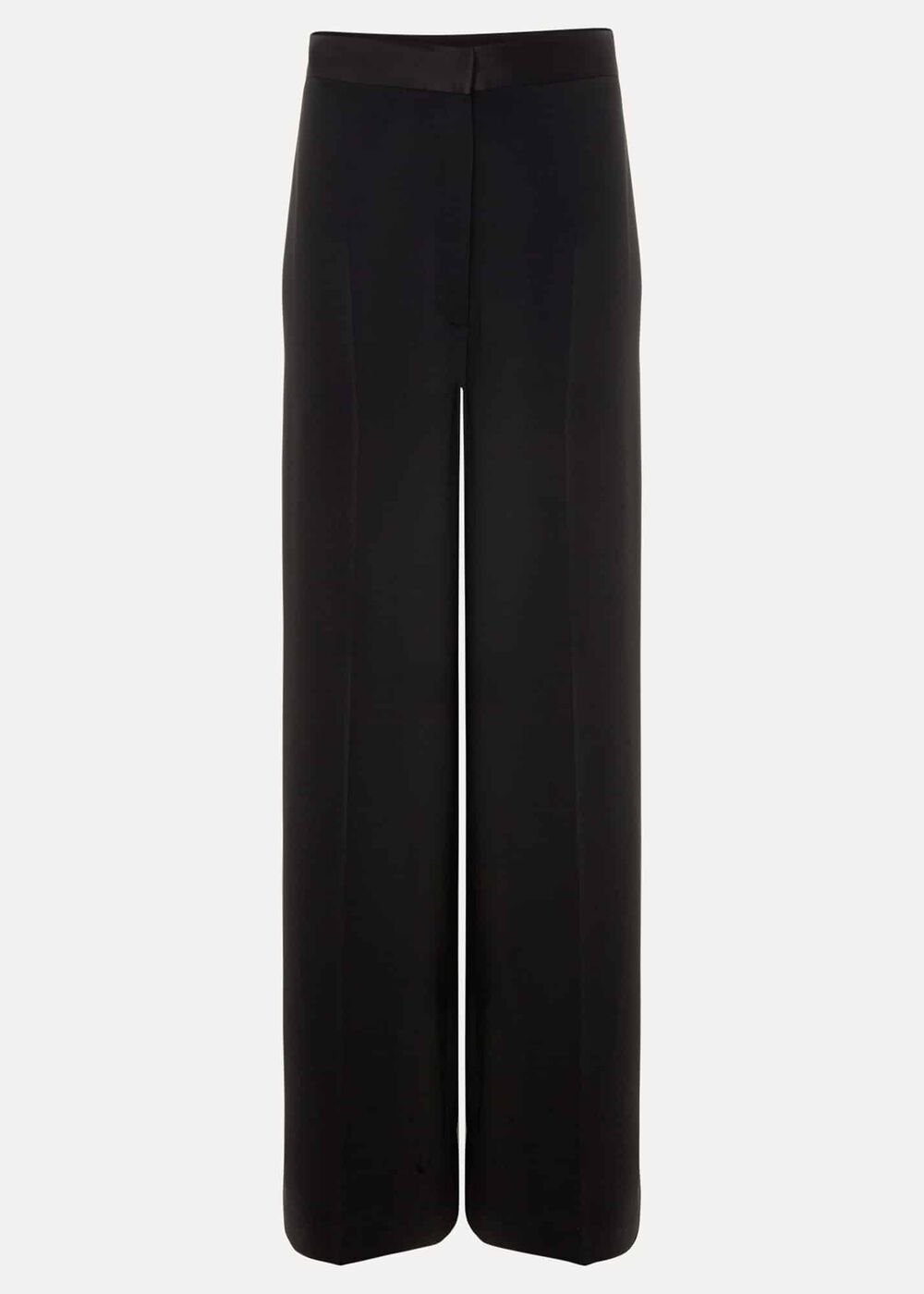 Elandra Wide Leg Tux Trousers - Black