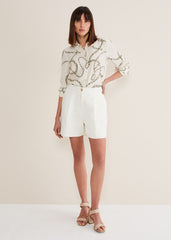 Auden Cream Suit Shorts - Cream