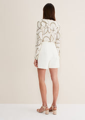 Auden Cream Suit Shorts - Cream