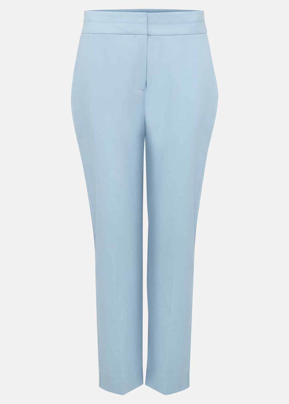 Julianna Cropped Straight Leg Trousers - Cornflower Blue