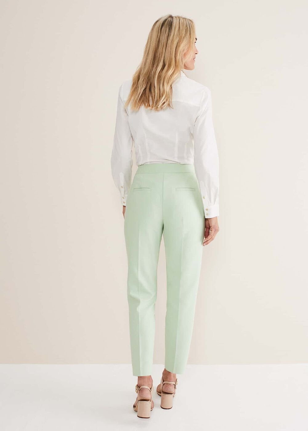 Ulrica Straight Leg Trousers - Pistachio