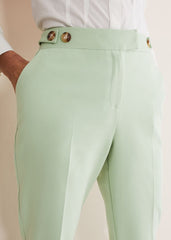 Ulrica Straight Leg Trousers - Pistachio