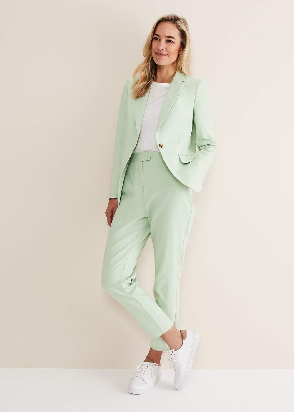 Ulrica Straight Leg Trousers - Pistachio