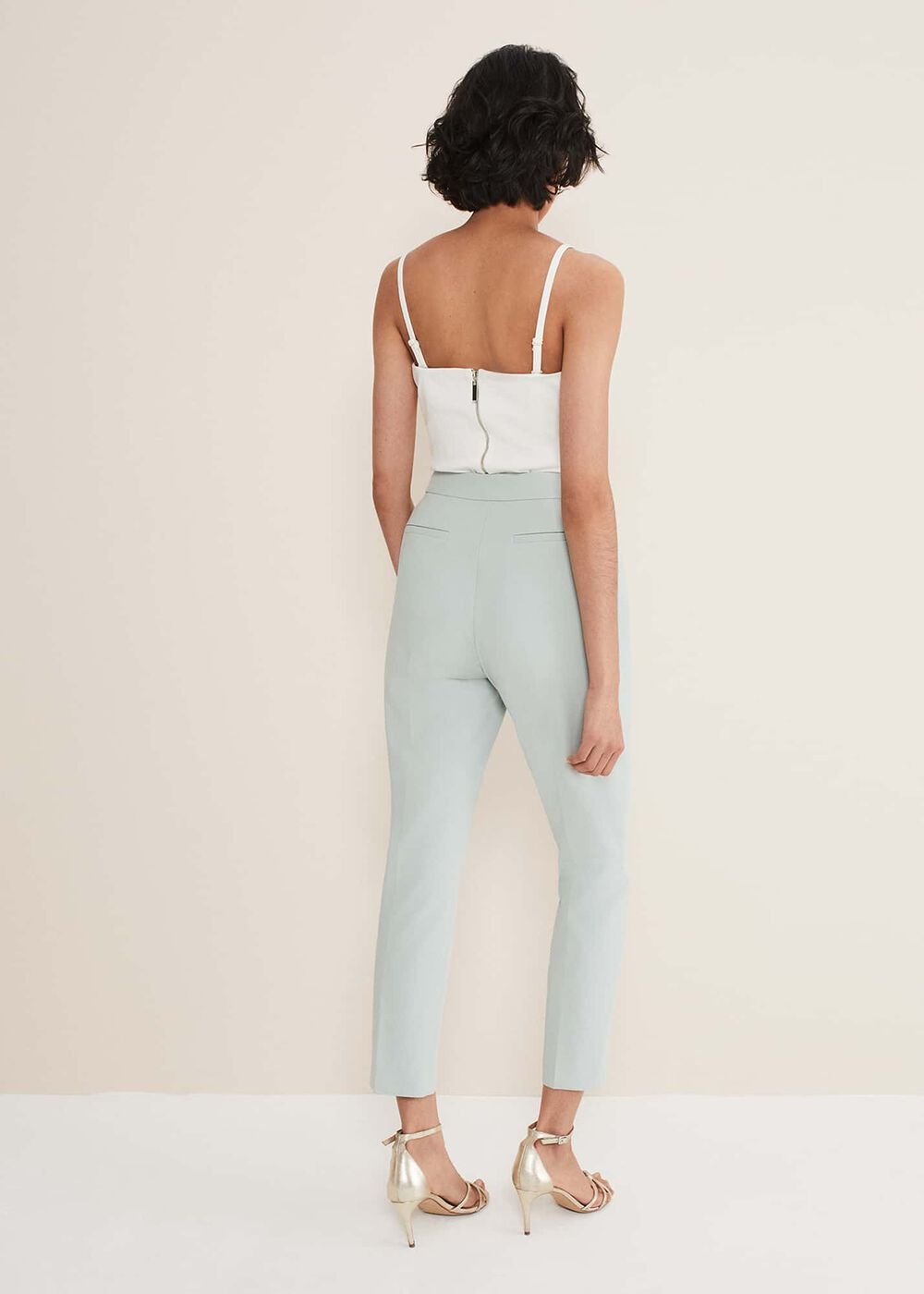 Eira Cigarette Trousers - Eau De Nil